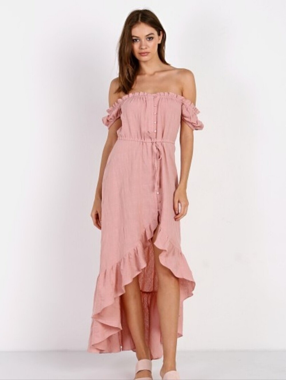 Auguste the Label pink maxi Willow Day Dress Blush Size 6 #maxidress #pink